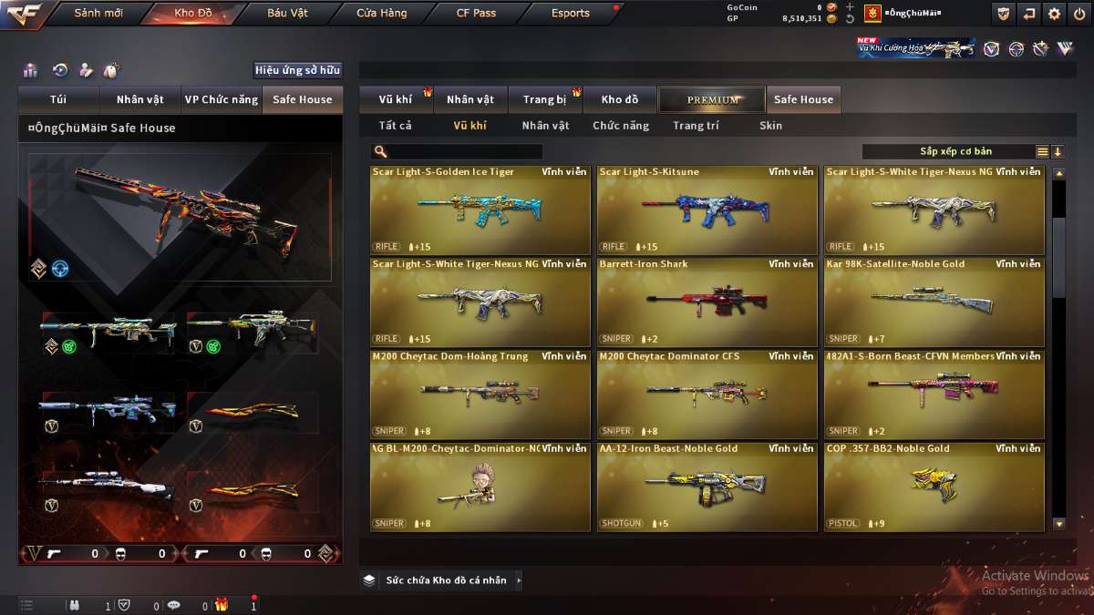 shop acc cf uy tin gia re